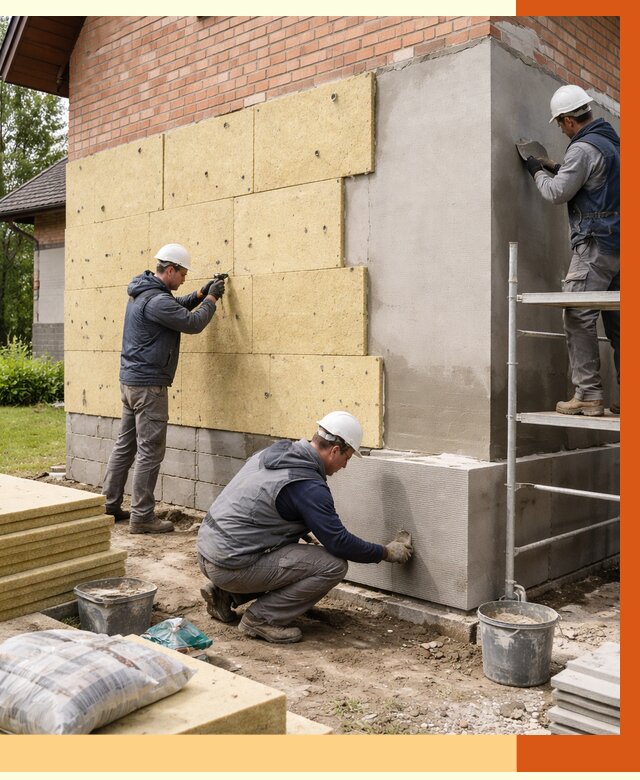 Утепление частного дома в Карабулаке под ключ от 7747 руб/м2 — недорого | ТепломастерКрб