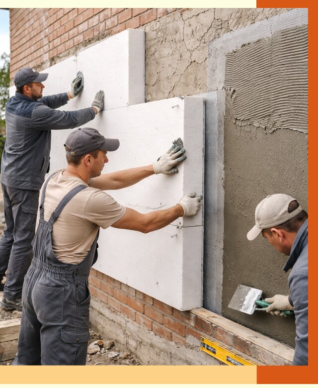 Утепление кирпичного дома в Карабулаке от 4338 руб. под ключ | ТепломастерКрб