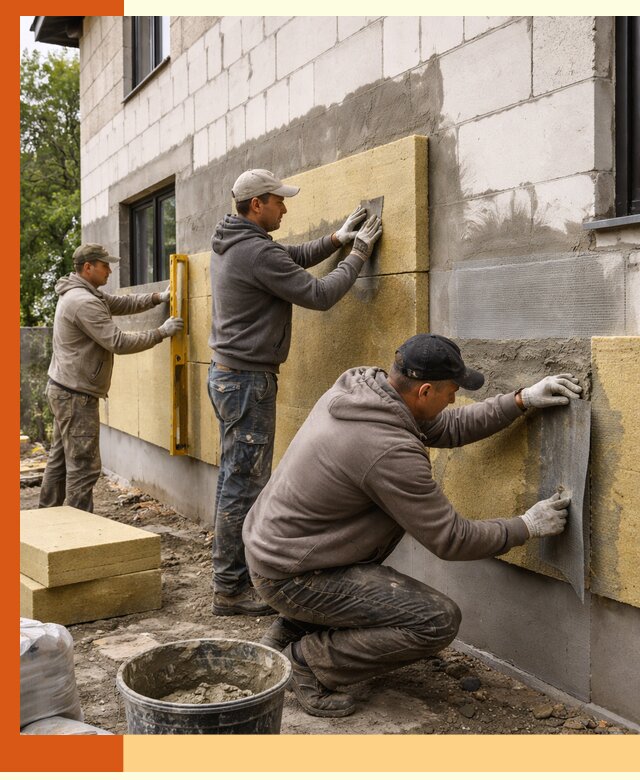 Утепление дома из газобетона в Карабулаке качественно и долговечно