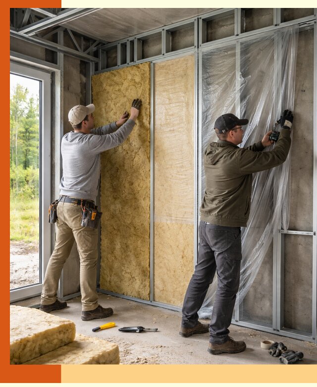 Утепление дома из ЛСТК в Карабулаке с гарантией качества и эффективности