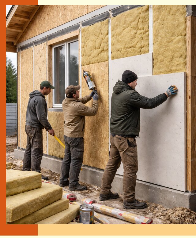 Профессиональное утепление дома из SIP-панелей в Карабулаке