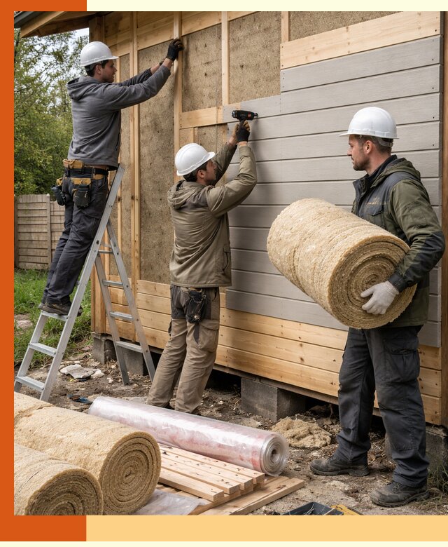 Утепление бани снаружи в Карабулаке профессионально и надежно