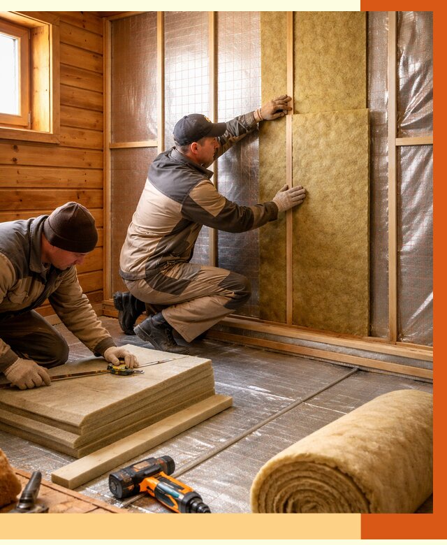 Утепление бани изнутри в Карабулаке под ключ от 4338 руб./м² | ТепломастерКрб