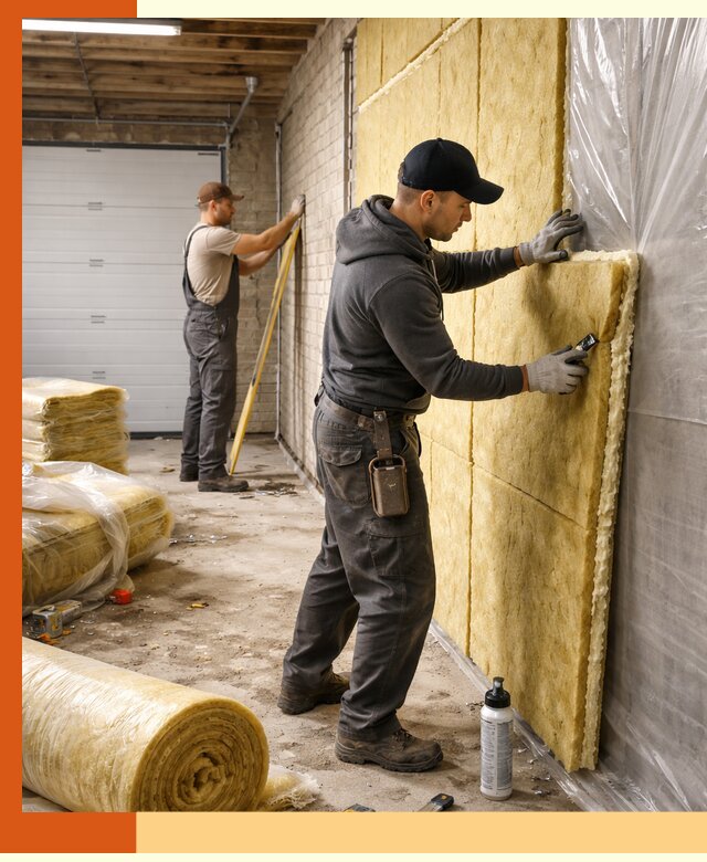 Утепление гаража под ключ в Карабулаке — все виды теплоизоляции