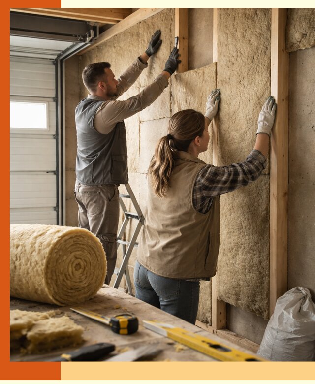 Утепление гаража изнутри в Карабулаке: быстро и надежно