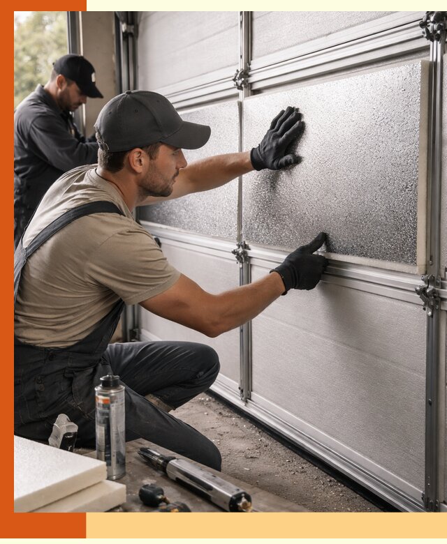 Утепление гаражных ворот в Карабулаке качественно и надежно