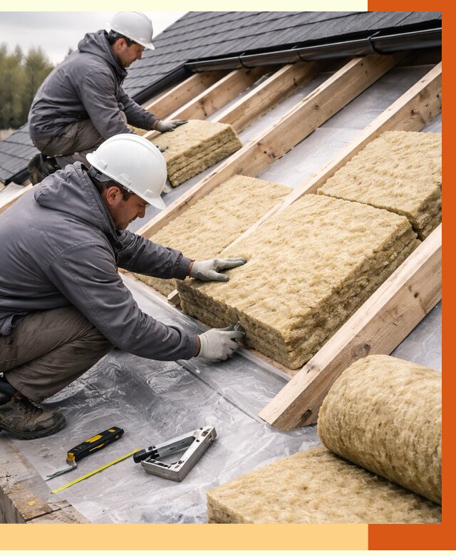 Утепление крыши в Карабулаке от 1911 руб./м2 — комплексное утепление кровли | ТепломастерКрб