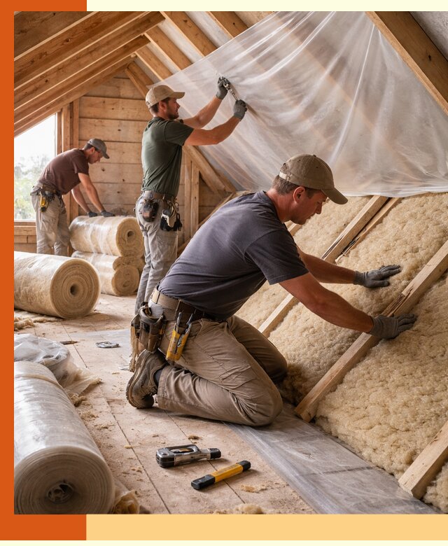 Утепление крыши изнутри в Карабулаке: профессионально и надежно