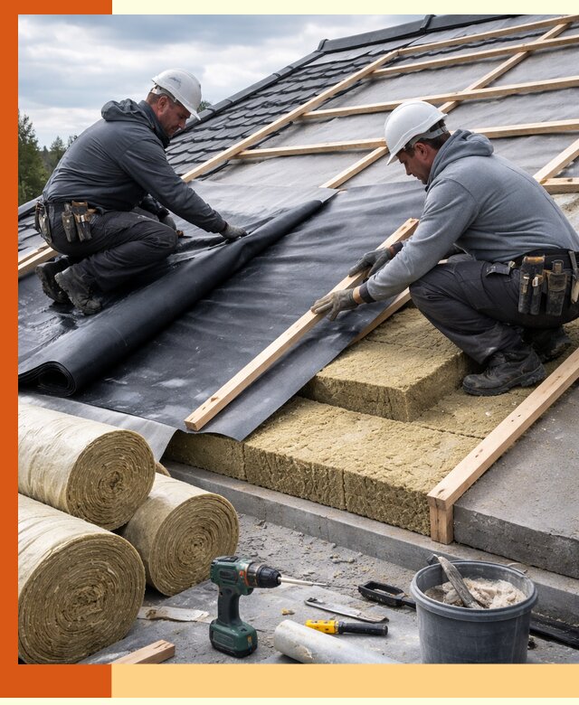 Утепление крыши снаружи в Карабулаке: профессиональная теплоизоляция
