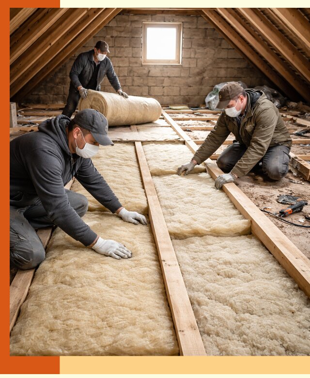 Утепление чердака в Карабулаке — профессиональная теплоизоляция кровли