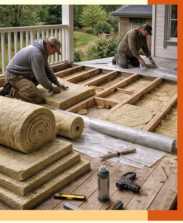 Утепление террасы в Карабулаке от 4338 руб./м2 — утеплить террасу под ключ | ТепломастерКрб