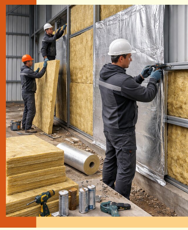 Утепление металлического ангара профессионально в Карабулаке