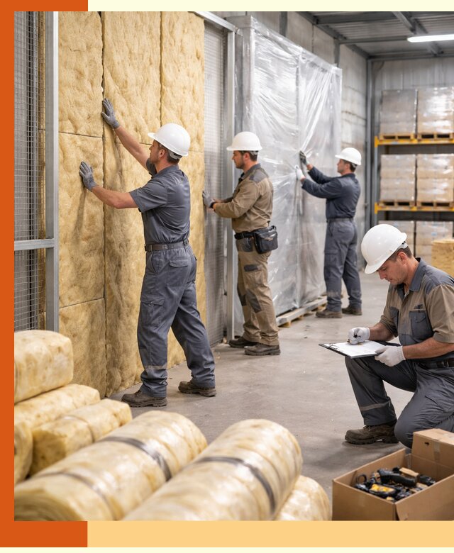 Утепление склада готовой продукции в Карабулаке качественно и быстро