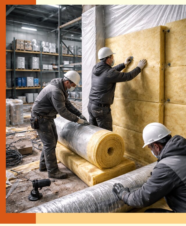 Утепление склада химсырья в Карабулаке: безопасная и эффективная изоляция