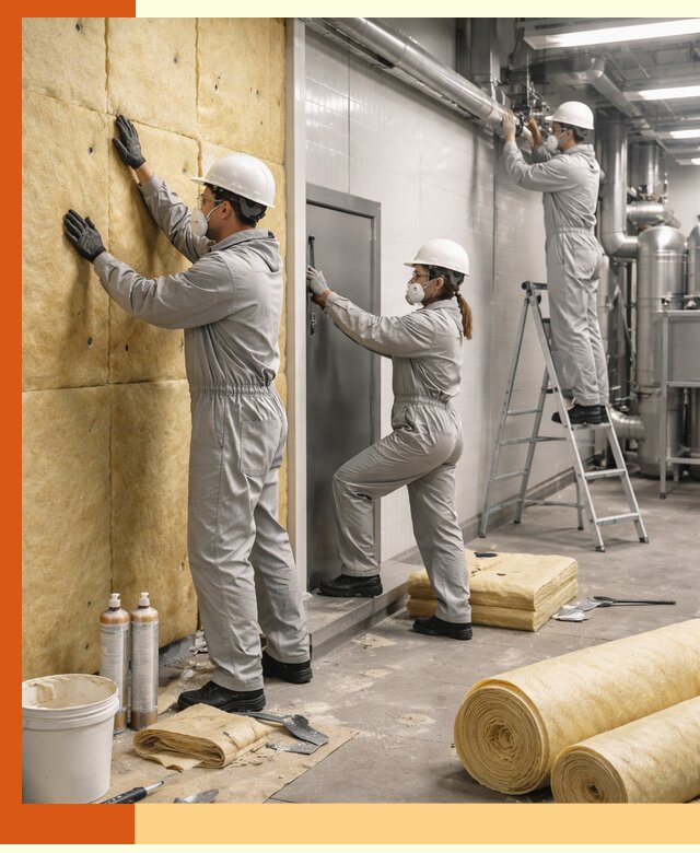 Утепление пищевого цеха под ключ в Карабулаке