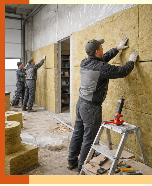 Утепление автосервиса и мастерских в Карабулаке качественно и надёжно