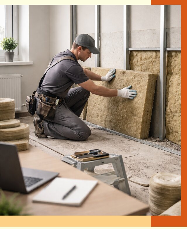 Утепление офиса в Карабулаке от 4648 руб/м2 — комплексное утепление офиса под ключ | ТепломастерКрб