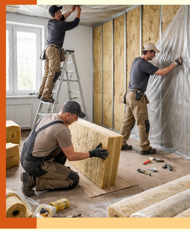 Утепление офисных помещений под ключ в Карабулаке