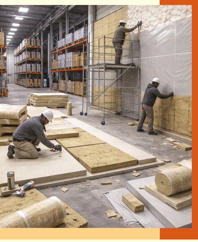 Утепление складского терминала в Карабулаке от 7747 руб./м² под ключ | ТепломастерКрб