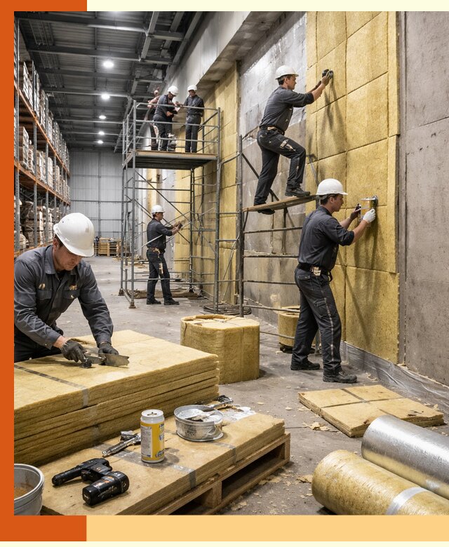 Утепление логистического центра в Карабулаке качественно и экономично