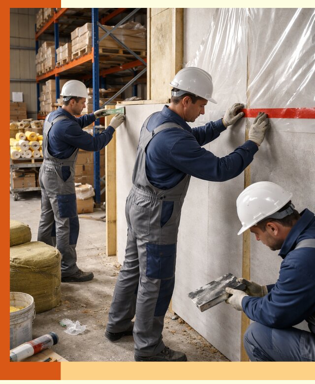 Утепление теплого склада под ключ в Карабулаке