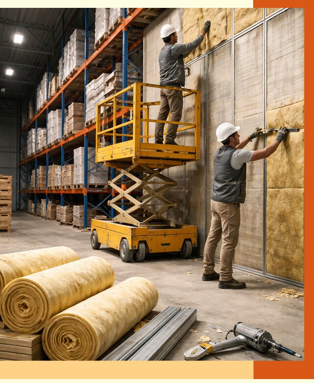 Утепление торгового склада в Карабулаке от 3305 руб/м2 — комплексно и под ключ | ТепломастерКрб