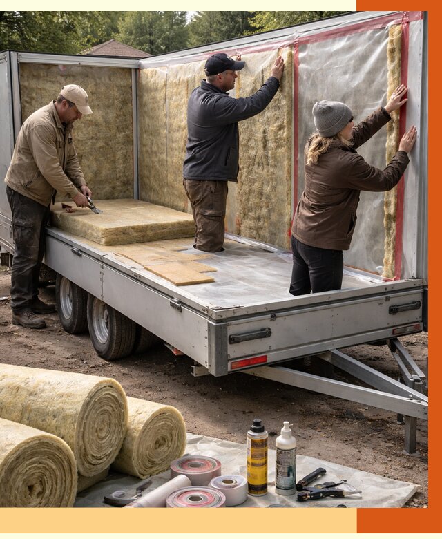 Утепление прицепа в Карабулаке под ключ от 12911 руб. — комплекс от ТепломастерКрб