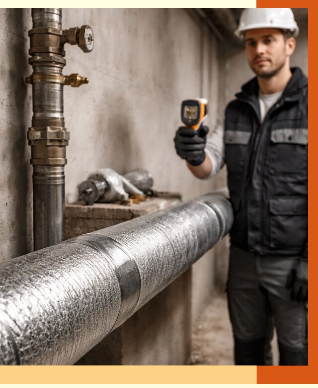 Утепление труб водоснабжения в Карабулаке от 8780 руб. за м² — услуги ТепломастерКрб