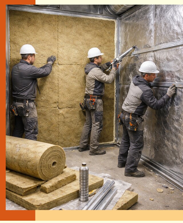 Утепление венткамеры в Карабулаке — качественная теплоизоляция и шумопоглощение