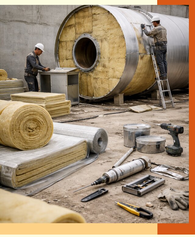 Утепление резервуара с топливом в Карабулаке от 28405 руб. под ключ | ТепломастерКрб