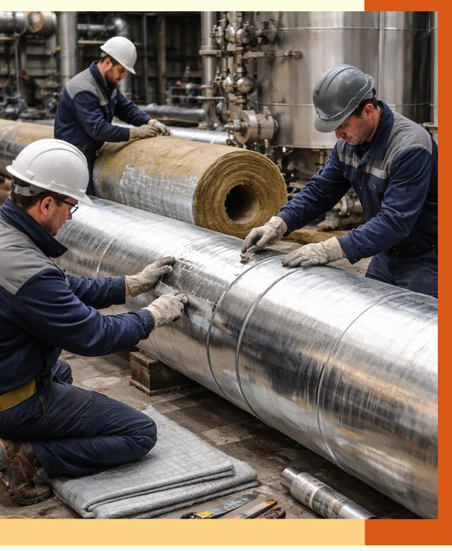 Утепление технологического оборудования в Карабулаке от 4338 руб. за м2 | ТепломастерКрб