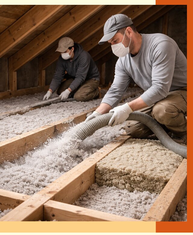 Заполнение полостей чердачного перекрытия в Карабулаке от 4648 руб. | ТепломастерКрб