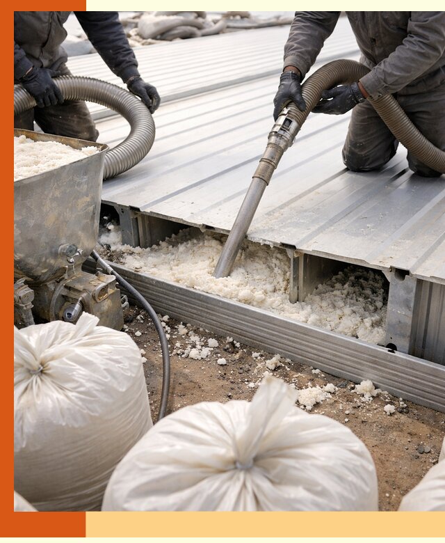 Заполнение пустот кровельных панелей пенными и мокрыми герметиками в Карабулаке