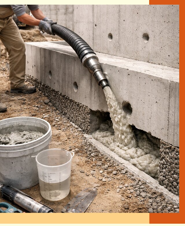 Заполнение полостей фундамента в Карабулаке от 7024 руб. под ключ | ТепломастерКрб