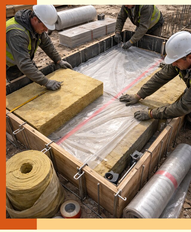 Теплоизоляция опалубки для строительства в Карабулаке