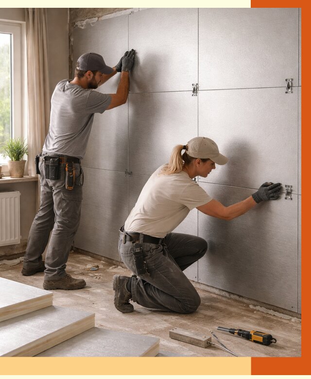 Утепление PIR панелями в Карабулаке от 4338 руб. под ключ | ТепломастерКрб