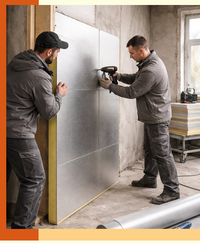 Утепление PIR панелями домов и зданий в Карабулаке