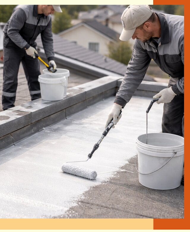 Утепление кровли жидкой теплоизоляцией в Карабулаке от 2221 руб./м2 | ТепломастерКрб