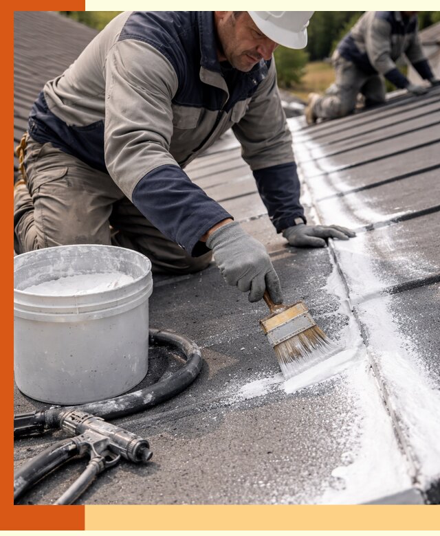 Утепление кровли жидкой теплоизоляцией в Карабулаке