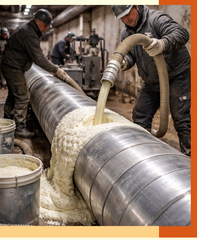 Утепление теплотрассы жидкой теплоизоляцией в Карабулаке от 4338 руб. | ТепломастерКрб