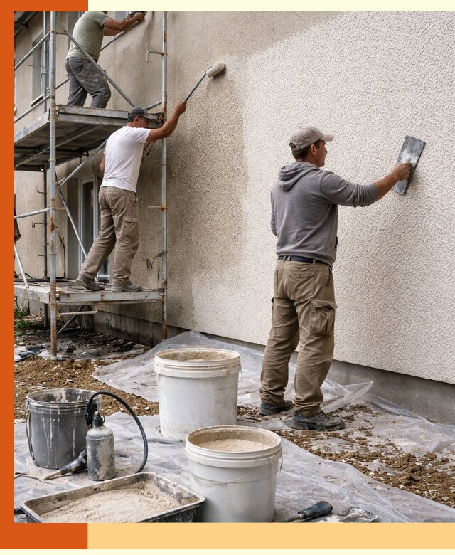 Утепление фасада жидкой пробкой в Карабулаке