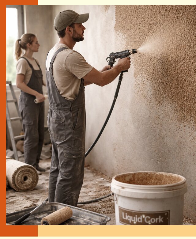 Утепление стен жидкой пробкой в Карабулаке эффективное и долговечное