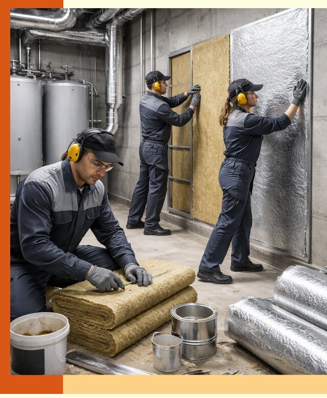 Шумоизоляция котельной в Карабулаке: профессиональный монтаж и материалы