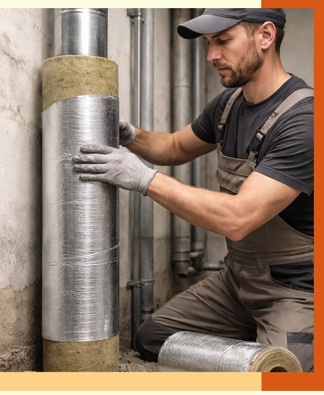 Шумоизоляция труб в Карабулаке от 1239 руб. — шумоподавление и звукоизоляция труб | ТепломастерКрб