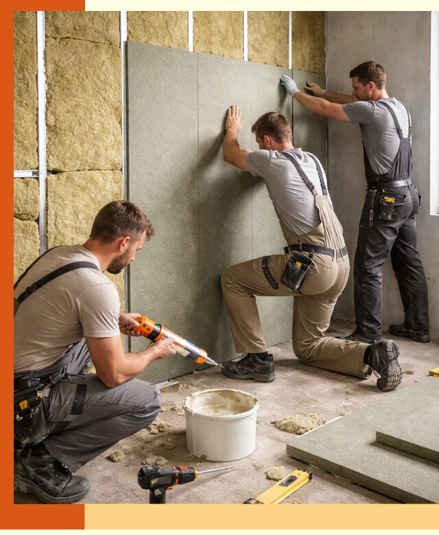 Профессиональная шумоизоляция стен в Карабулаке для квартир и домов