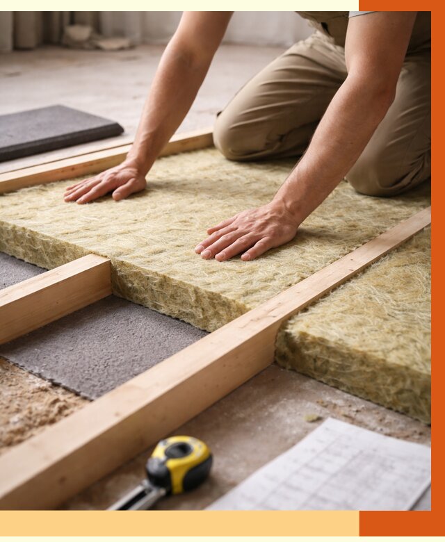 Шумоизоляция пола в Карабулаке от 1291 руб./м² — профессиональная звукоизоляция | ТепломастерКрб