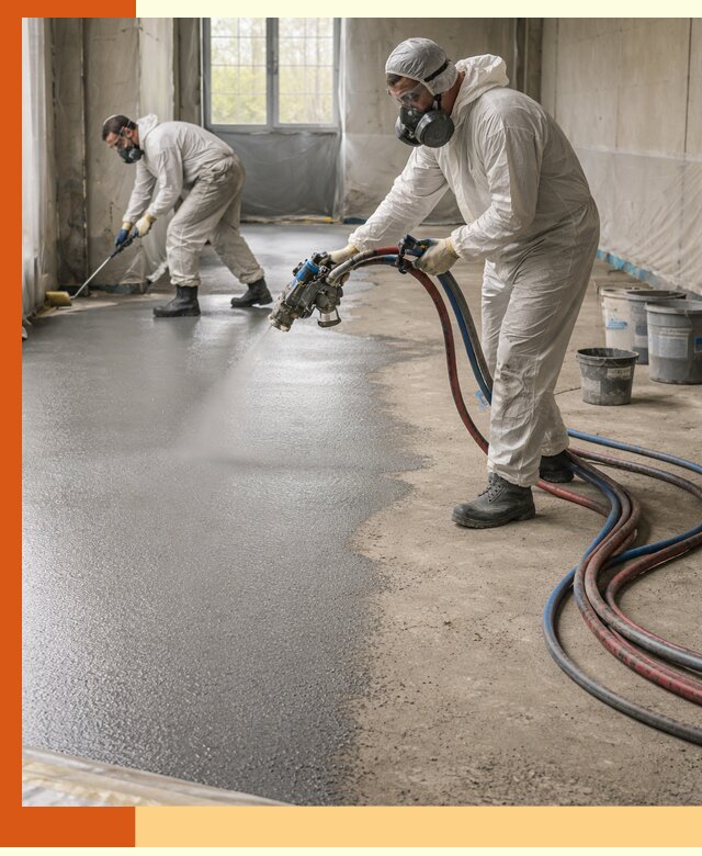 Гидроизоляция полимочевиной полов и конструкций в Карабулаке