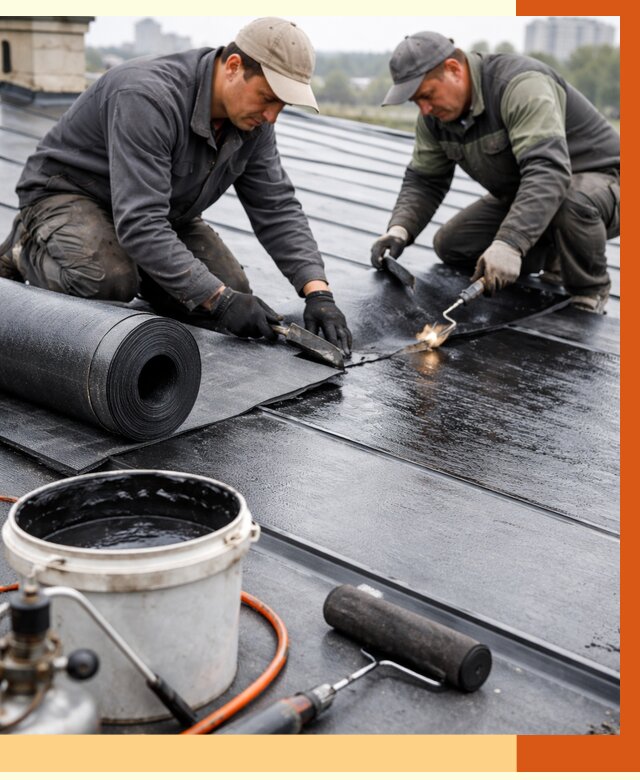 Гидроизоляция фальцевой кровли в Карабулаке от 7747 руб. под ключ | ТепломастерКрб