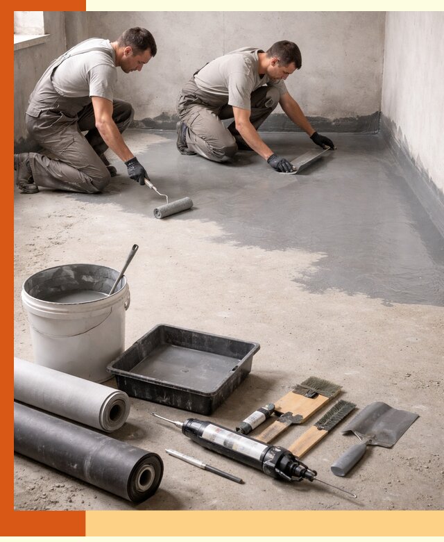 Гидроизоляция пола в Карабулаке — надежная защита от влаги и протечек