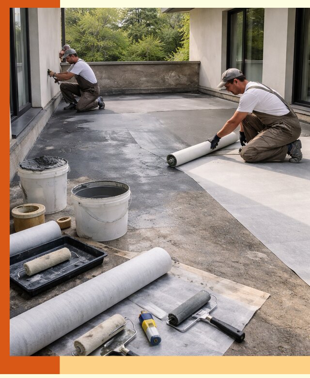 Гидроизоляция террасы в Карабулаке — надежная защита от влаги и протечек